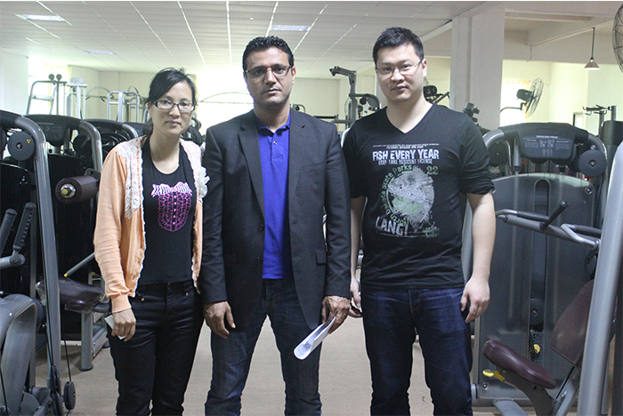 安哥拉客戶(hù)從中國(guó)進(jìn)口健身器材