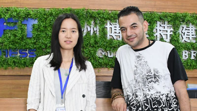 沙特客戶來中國(guó)進(jìn)口采購(gòu)健身房器械